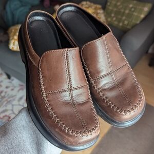 Dansko Madigan Clogs Brown Slip-On Mules Size 37